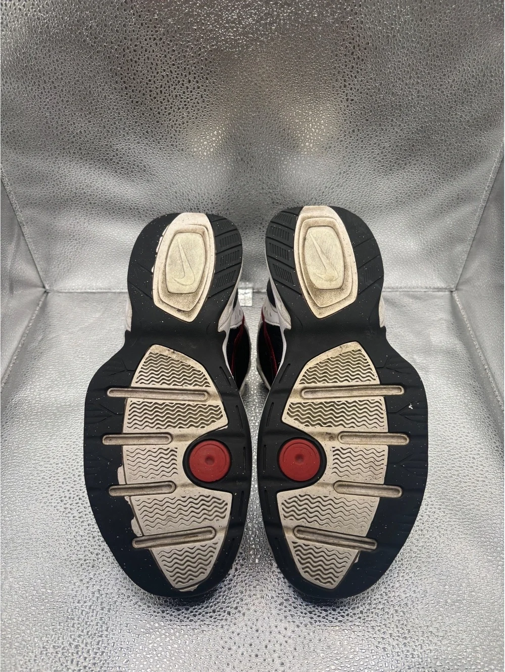 Nike air monarch IV black overlays